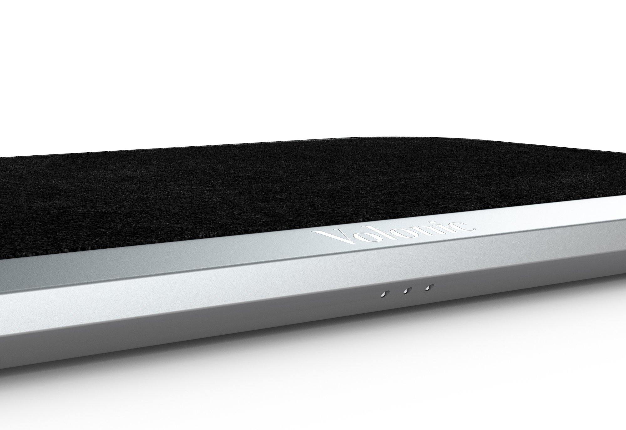 VALET 3 Silver Anodized Aluminum and Black Alcantara®