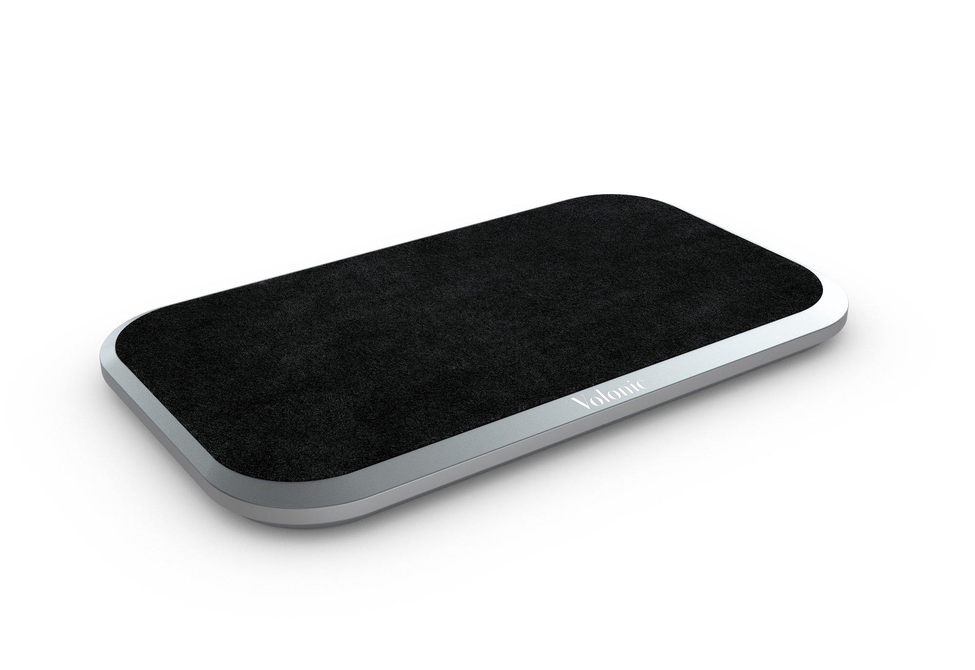 VALET 3 Silver Anodized Aluminum and Black Alcantara®