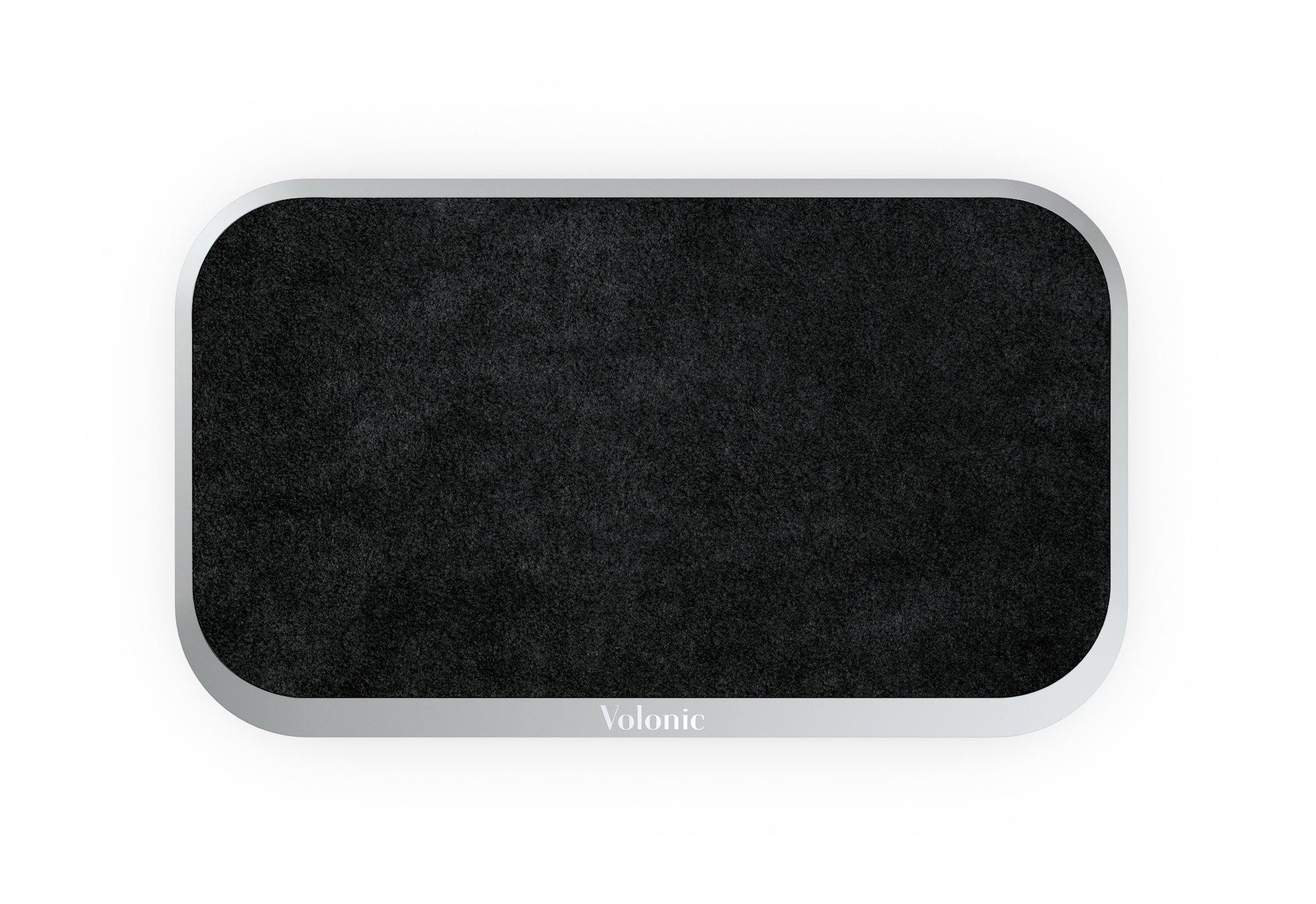 VALET 3 Silver Anodized Aluminum and Black Alcantara®