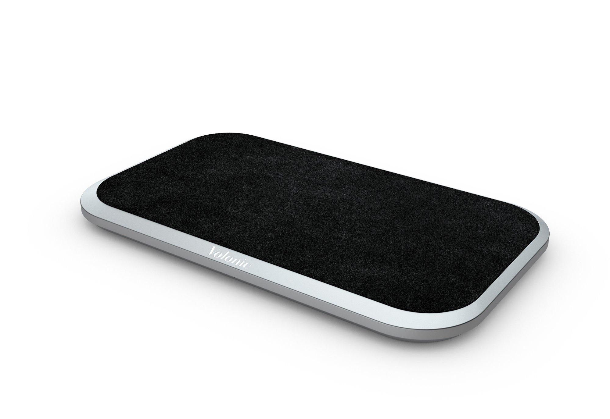 VALET 3 Silver Anodized Aluminum and Black Alcantara®