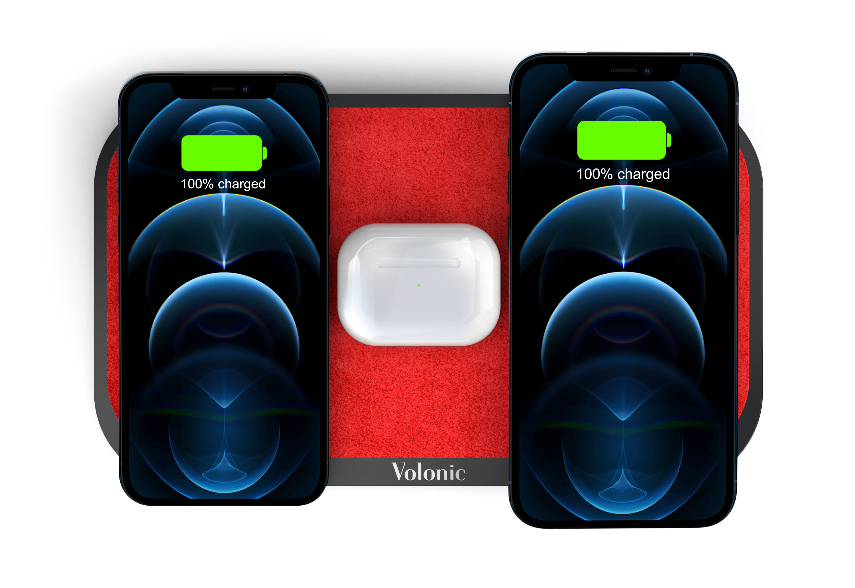 VALET 3 Black Anodized Aluminum And Red Alcantara®