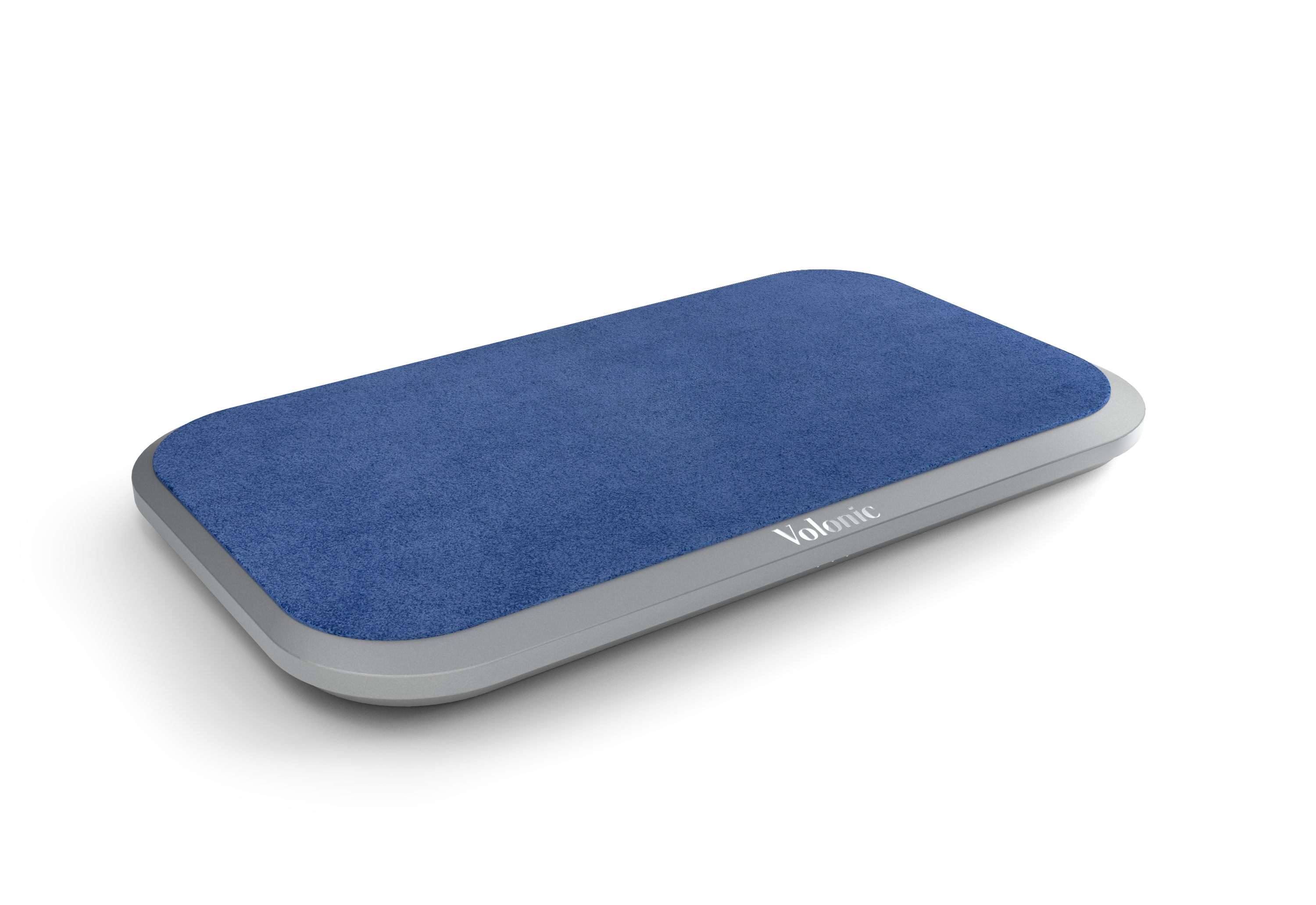 VALET 3 Silver Anodized Aluminum And Blue Alcantara®