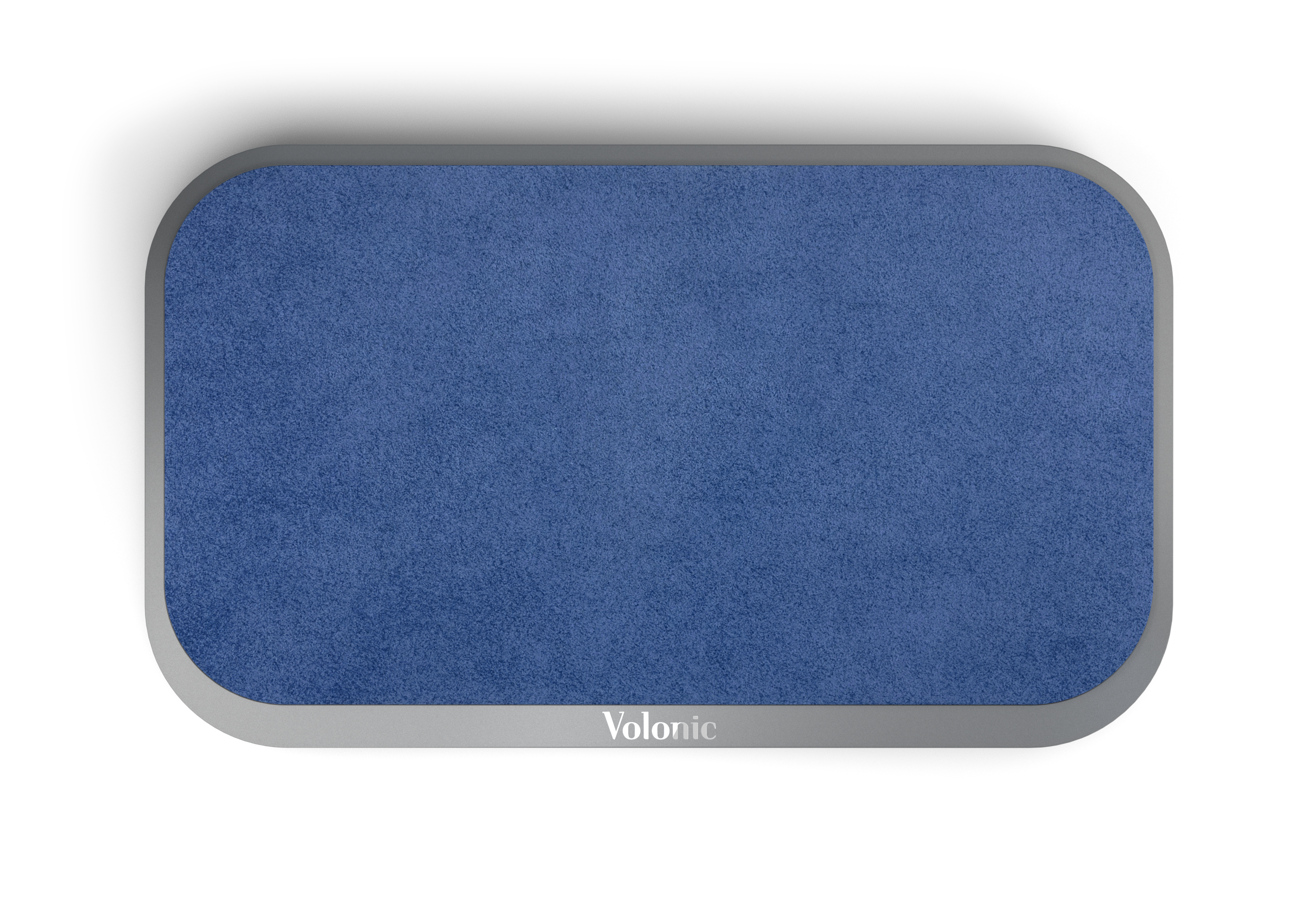 VALET 3 Silver Anodized Aluminum And Blue Alcantara®