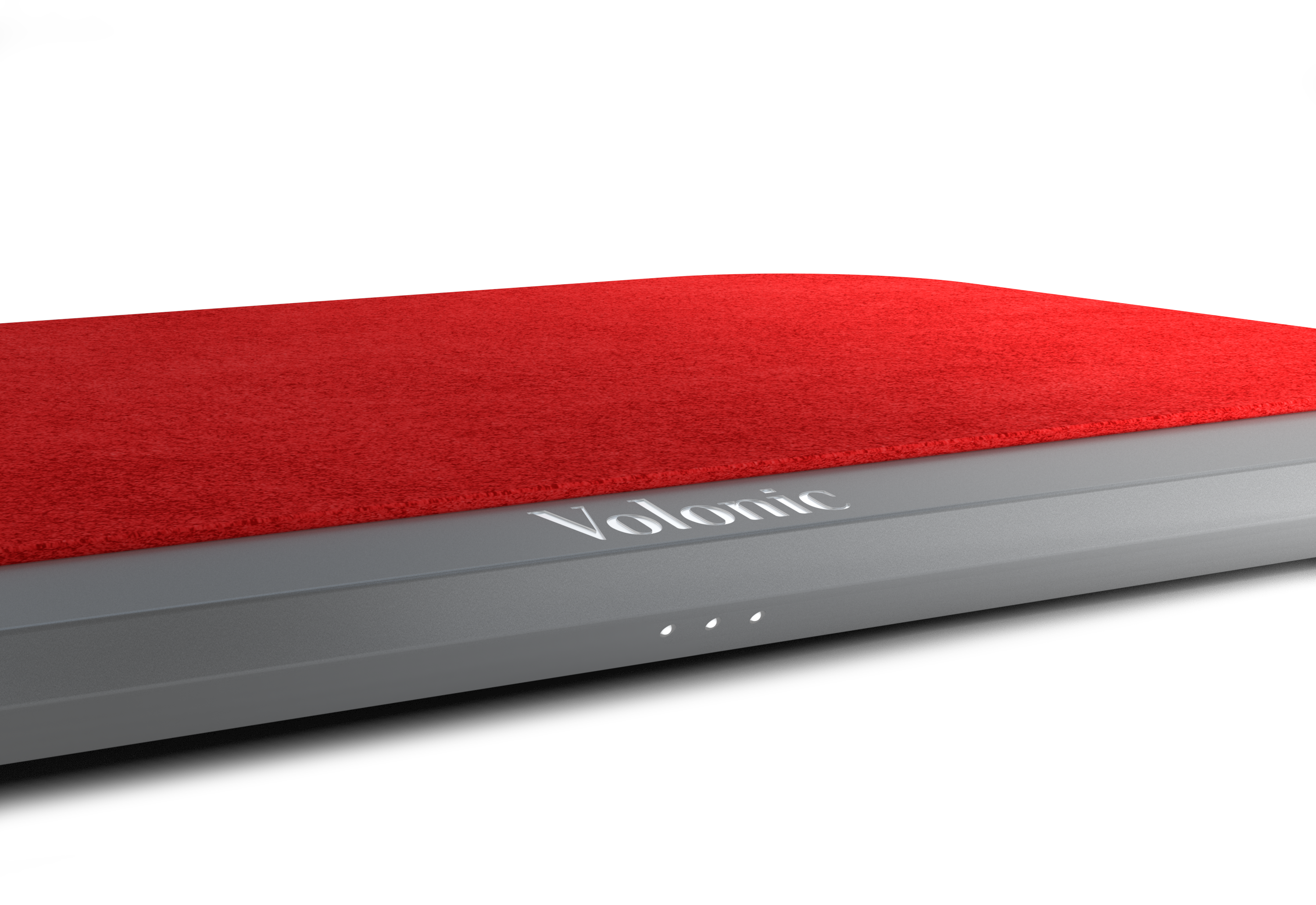 VALET 3 Silver Anodized Aluminum And Red Alcantara®